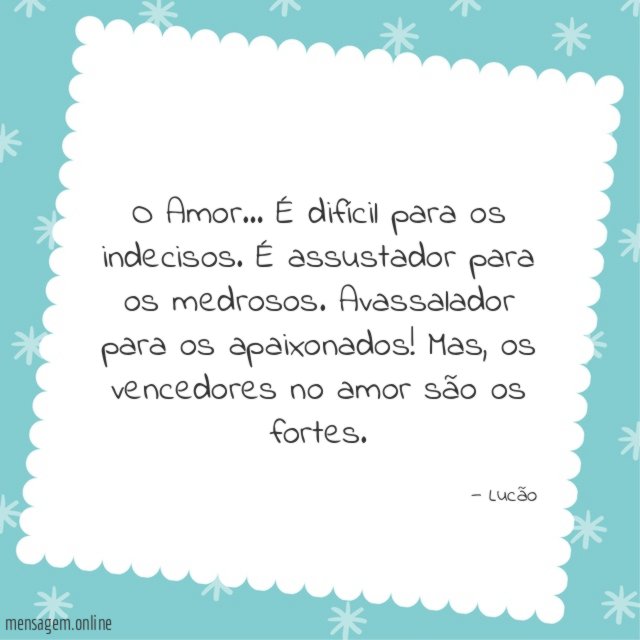 É difícil para os