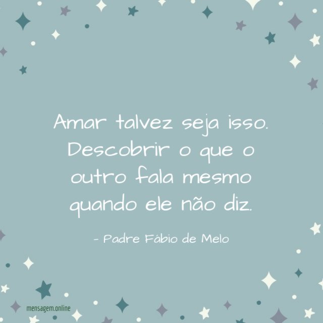 Amar talvez seja isso