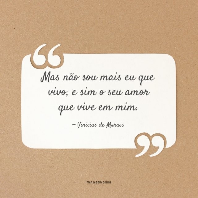 Mas não sou mais eu