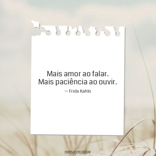 Mais paciência ao