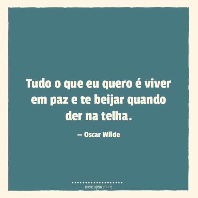Tudo o que eu quero é