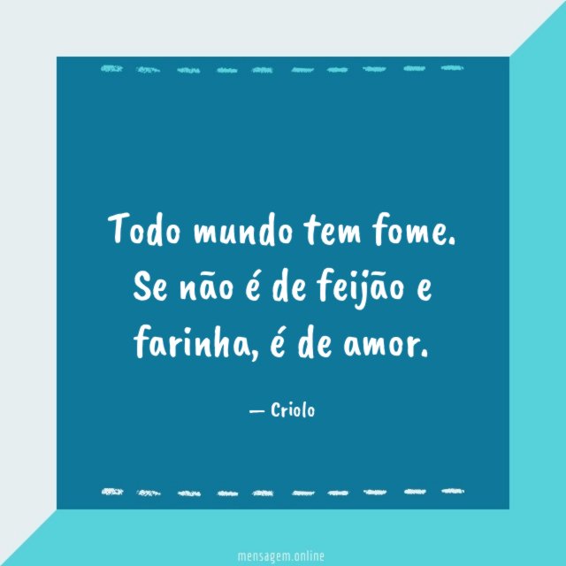 Todo mundo tem fome