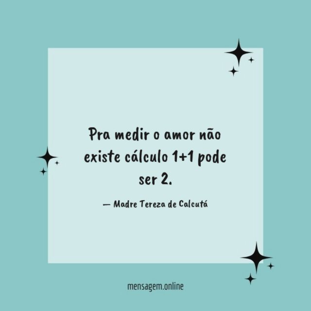 Pra medir o amor