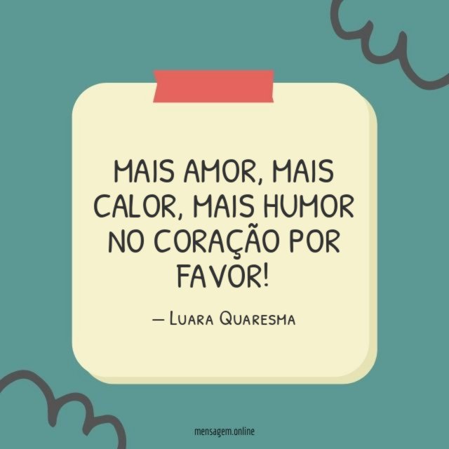 No coração por favor