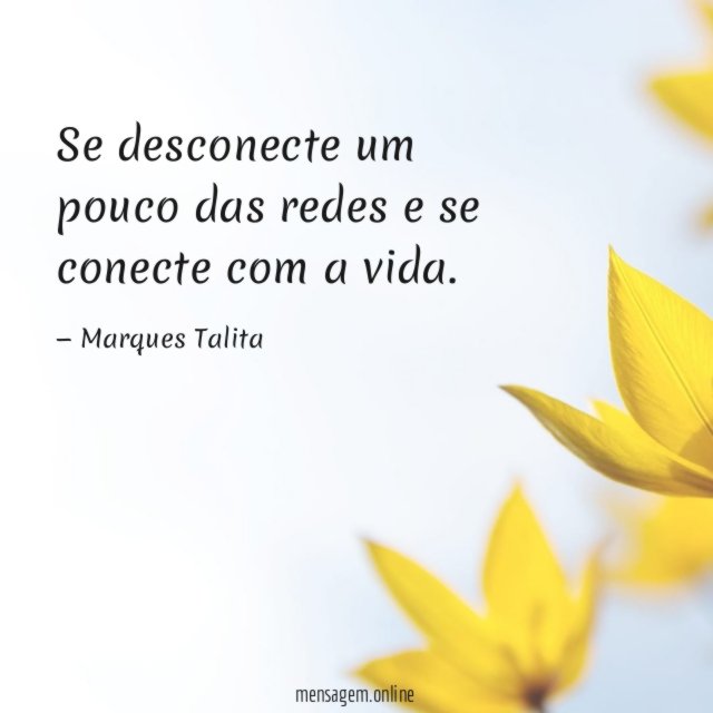 Se desconecte um pouco