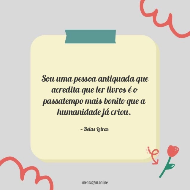 Sou uma pessoa antiquada