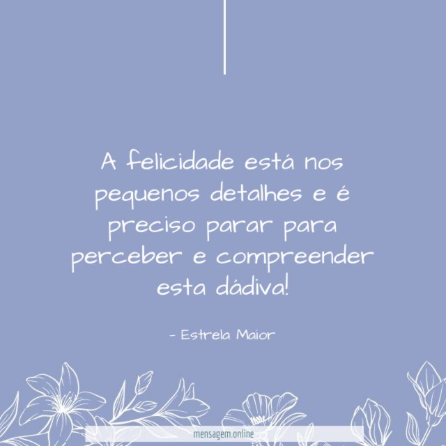 Compreender esta dádiva