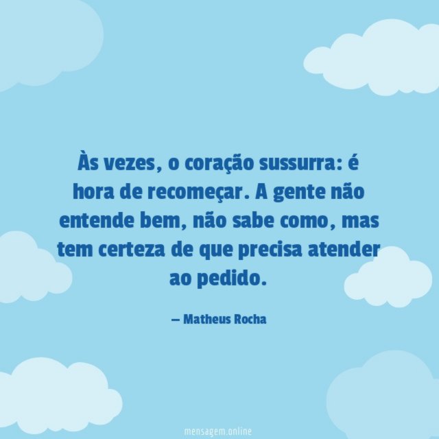 O coração sussurra