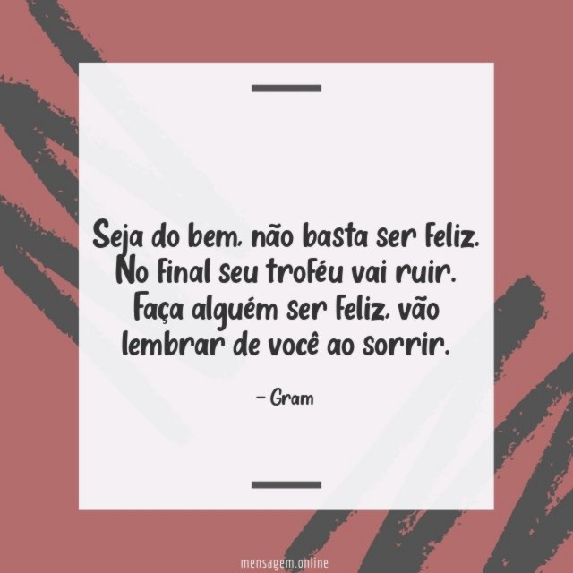 No final seu troféu vai ruir