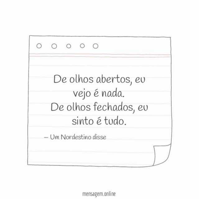 De olhos abertos