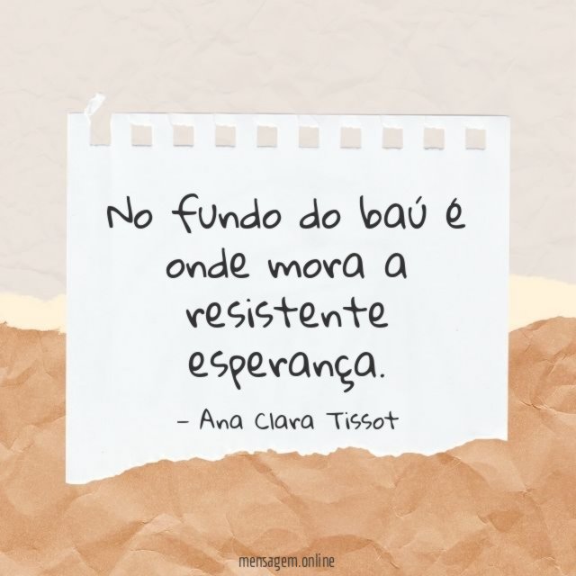 No fundo do baú