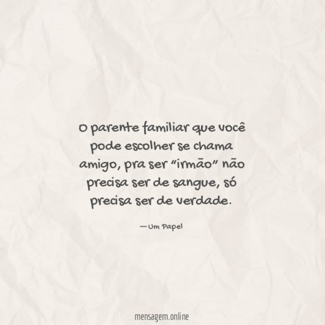 Só precisa ser de verdade