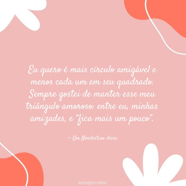 Eu quero é mais círculo amigável