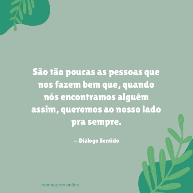 São tão poucas as pessoas