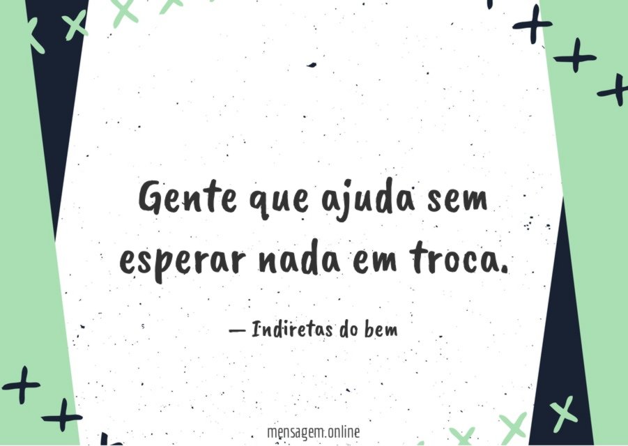 Ajuda sem esperar nada em troca