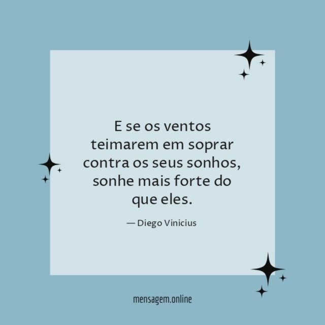 E se os ventos teimarem