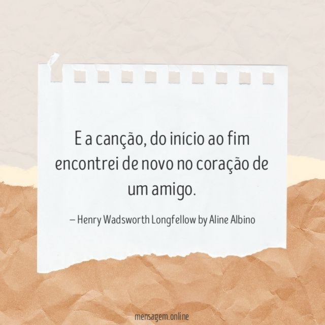 No coração de um amigo