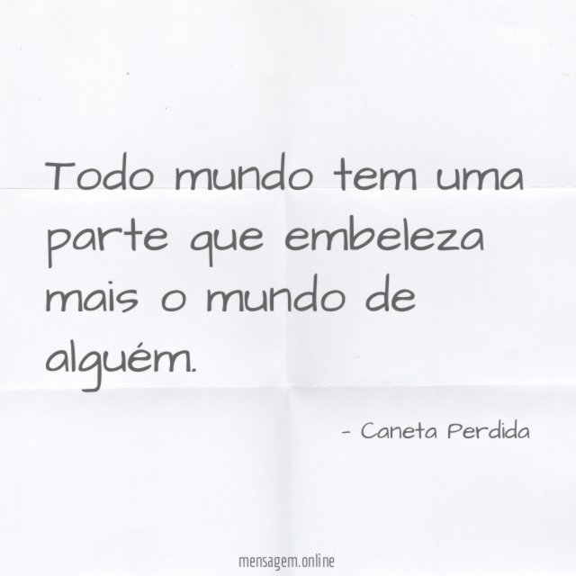 Todo mundo tem uma parte