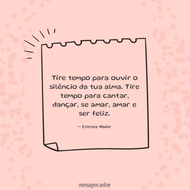 Tire tempo para ouvir
