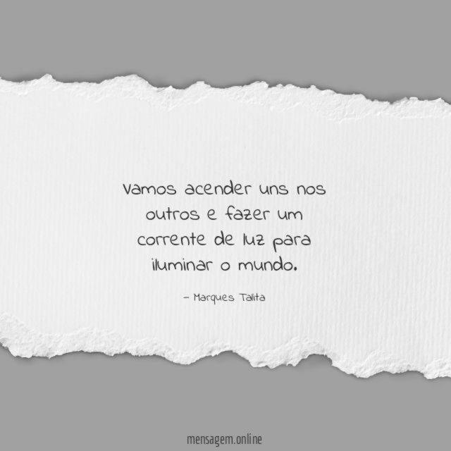 Vamos acender uns