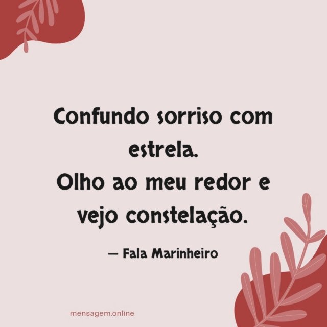 Confundo sorriso com estrela