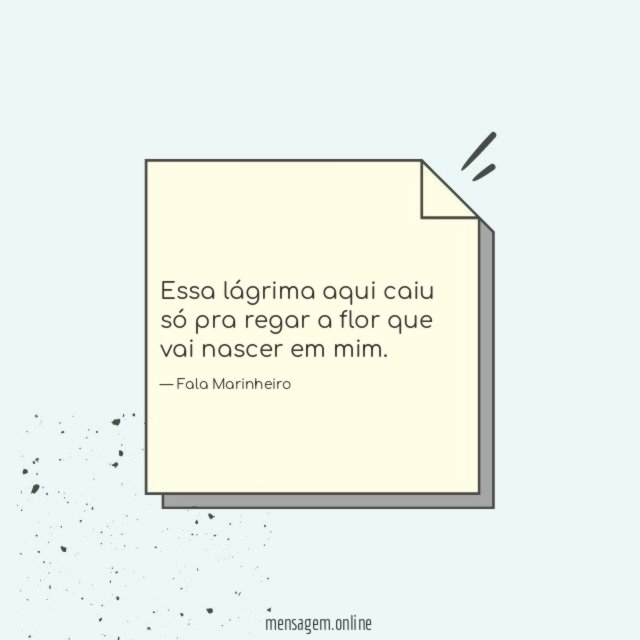 Essa lágrima aqui