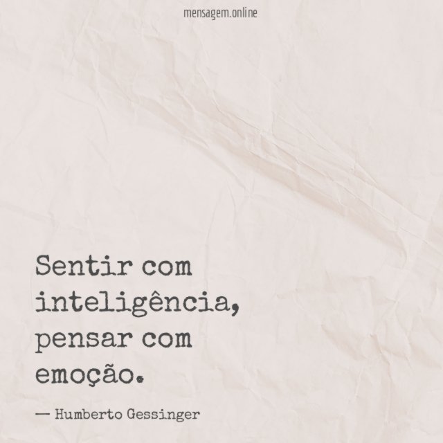 Sentir com inteligência