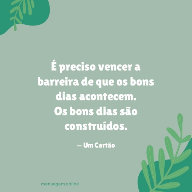 É preciso vencer a barreira