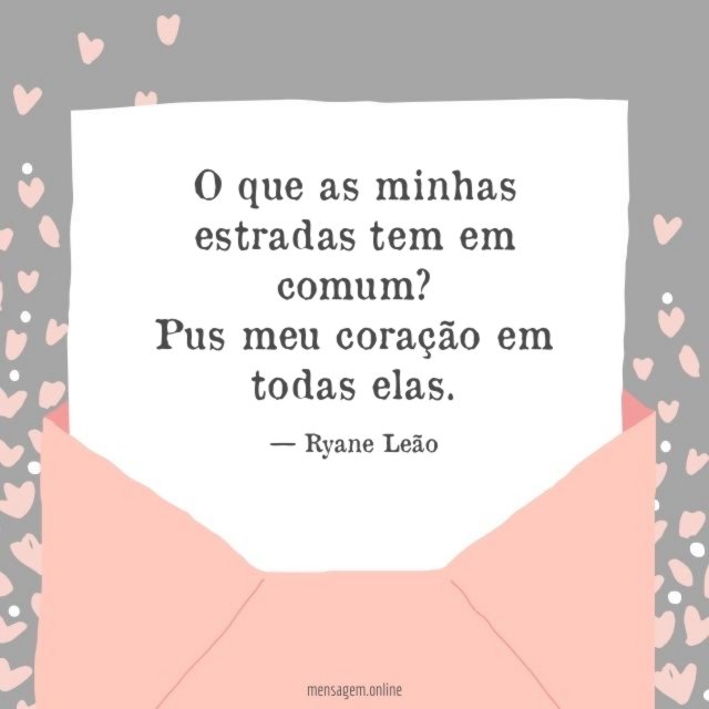 O que as minhas estradas