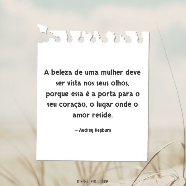 A beleza de uma mulher