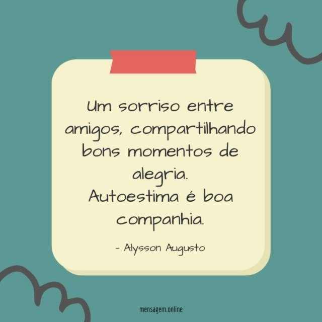 Um sorriso entre amigos