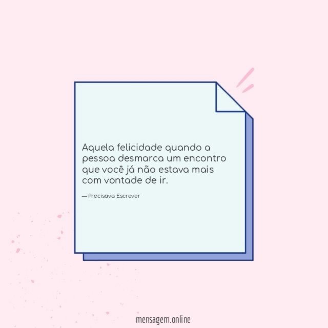 Desmarca um encontro