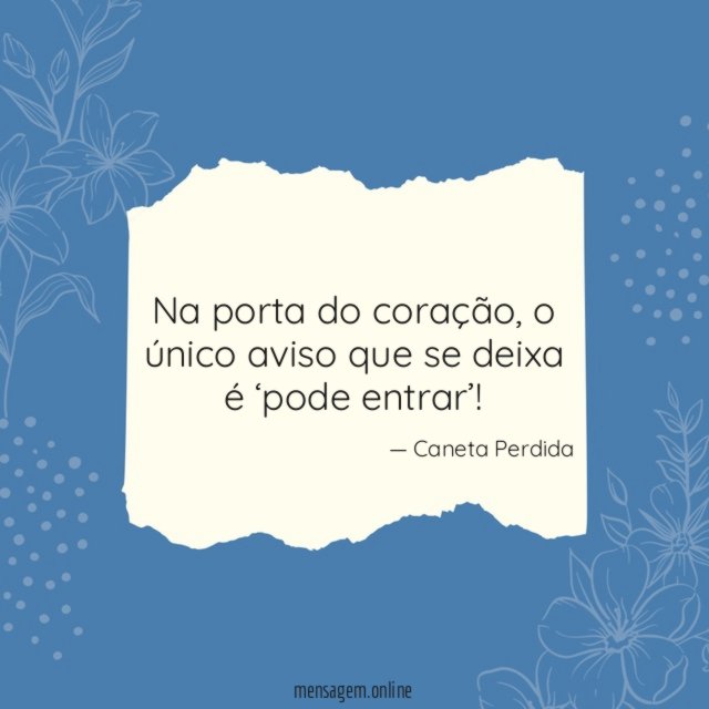 Na porta do coração