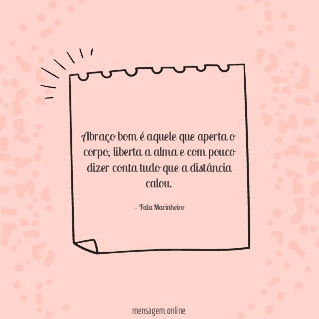 Conta tudo que a distância calou