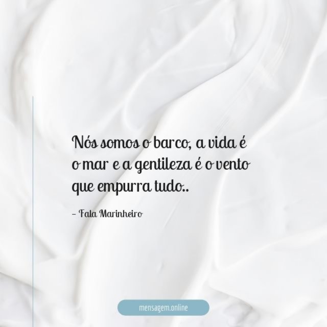 Nós somos o barco