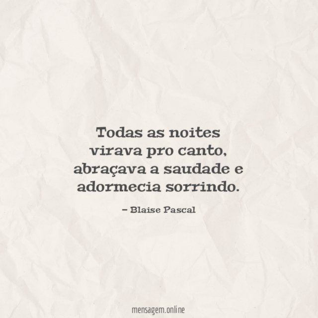 Todas as noites virava