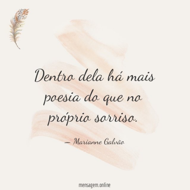 Dentro dela há mais poesia