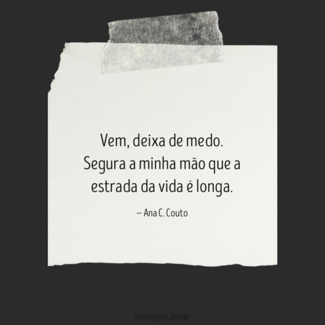 Deixa de medo