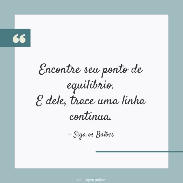 Encontre seu ponto de equilíbrio