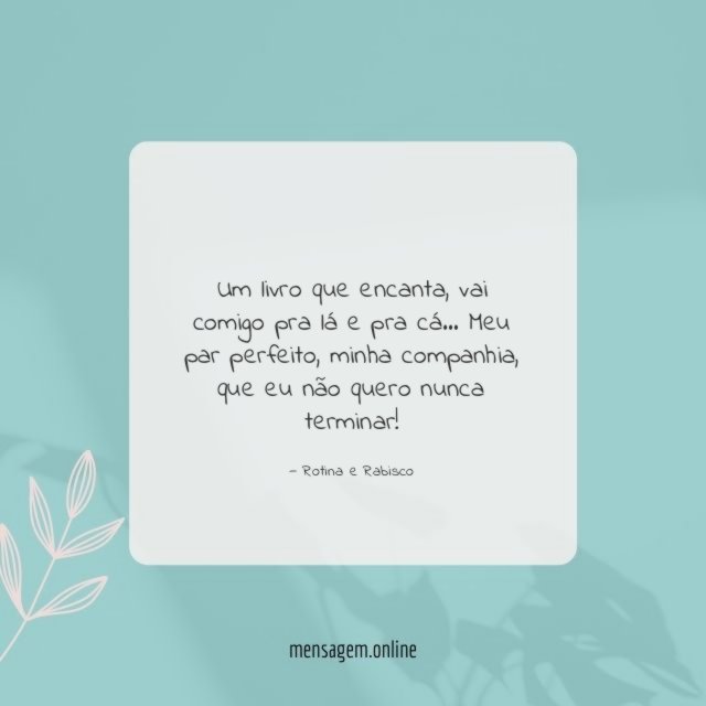 Um livro que encanta