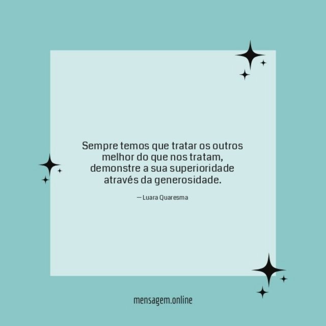 Sempre temos que tratar