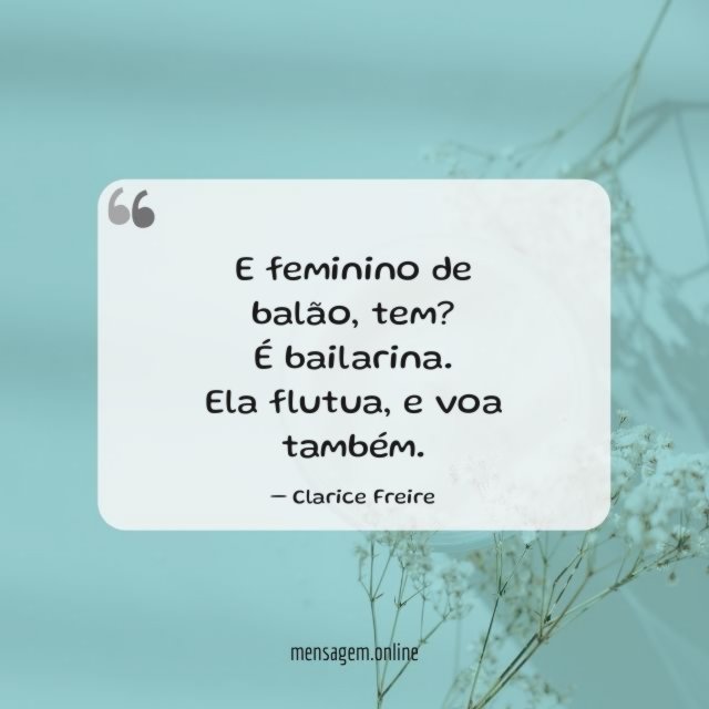 E feminino de balão