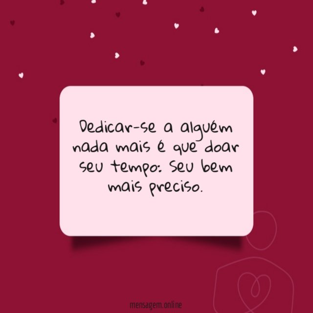 Dedicar-se a alguém