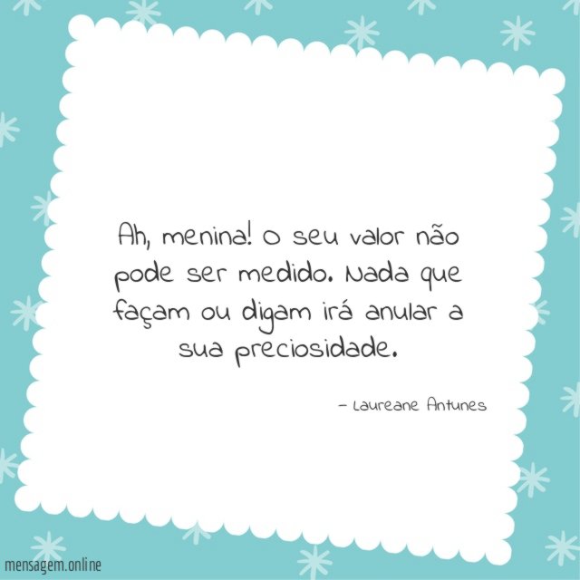 O seu valor não pode ser medido