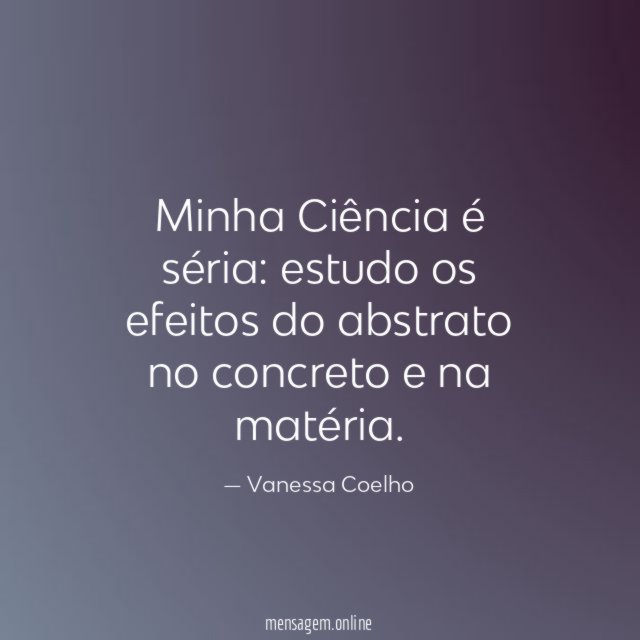Minha Ciência é séria