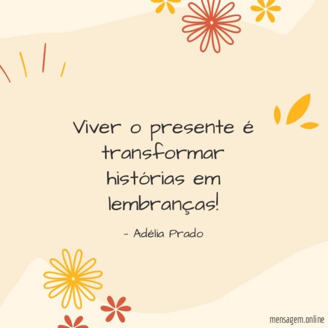 Viver o presente é transformar