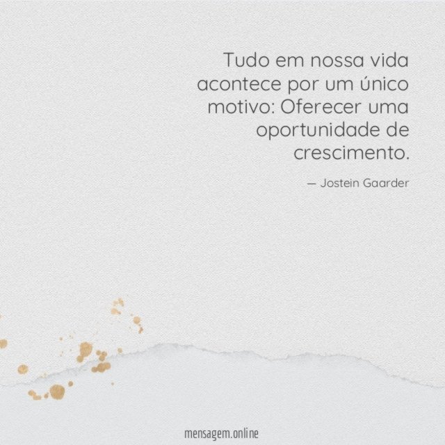 Tudo em nossa vida