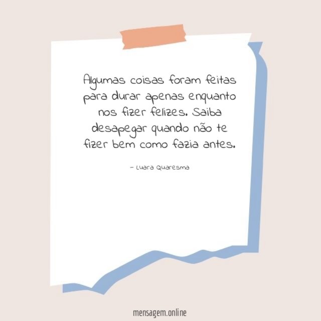 Algumas coisas foram feitas