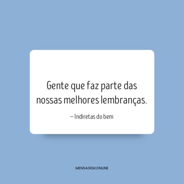 Nossas melhores lembranças