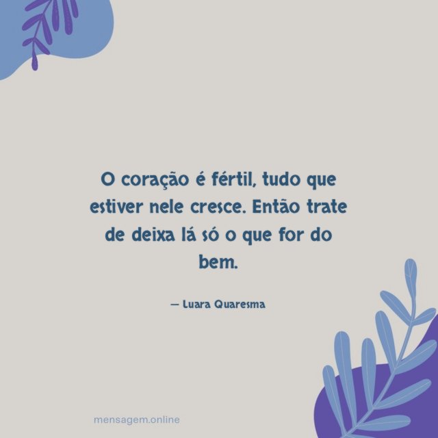 O coração é fértil